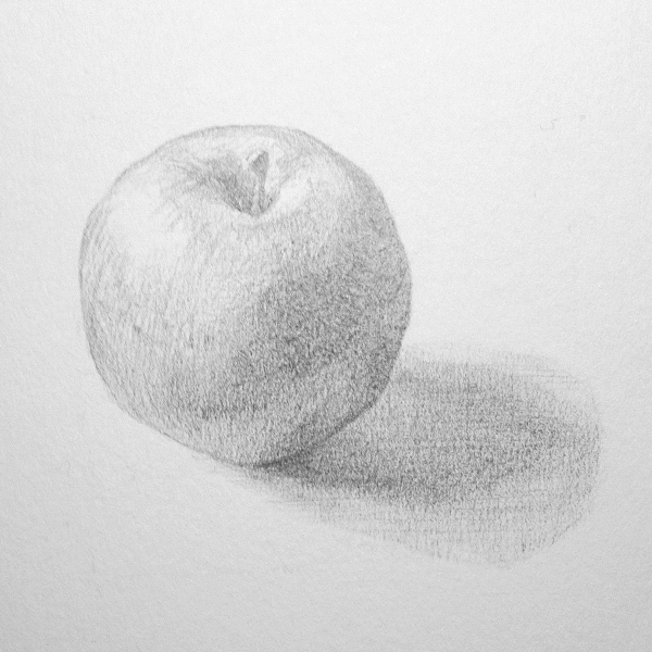 シンプルなりんごのデッサン、その描き方 | DESSIN LABORATORY